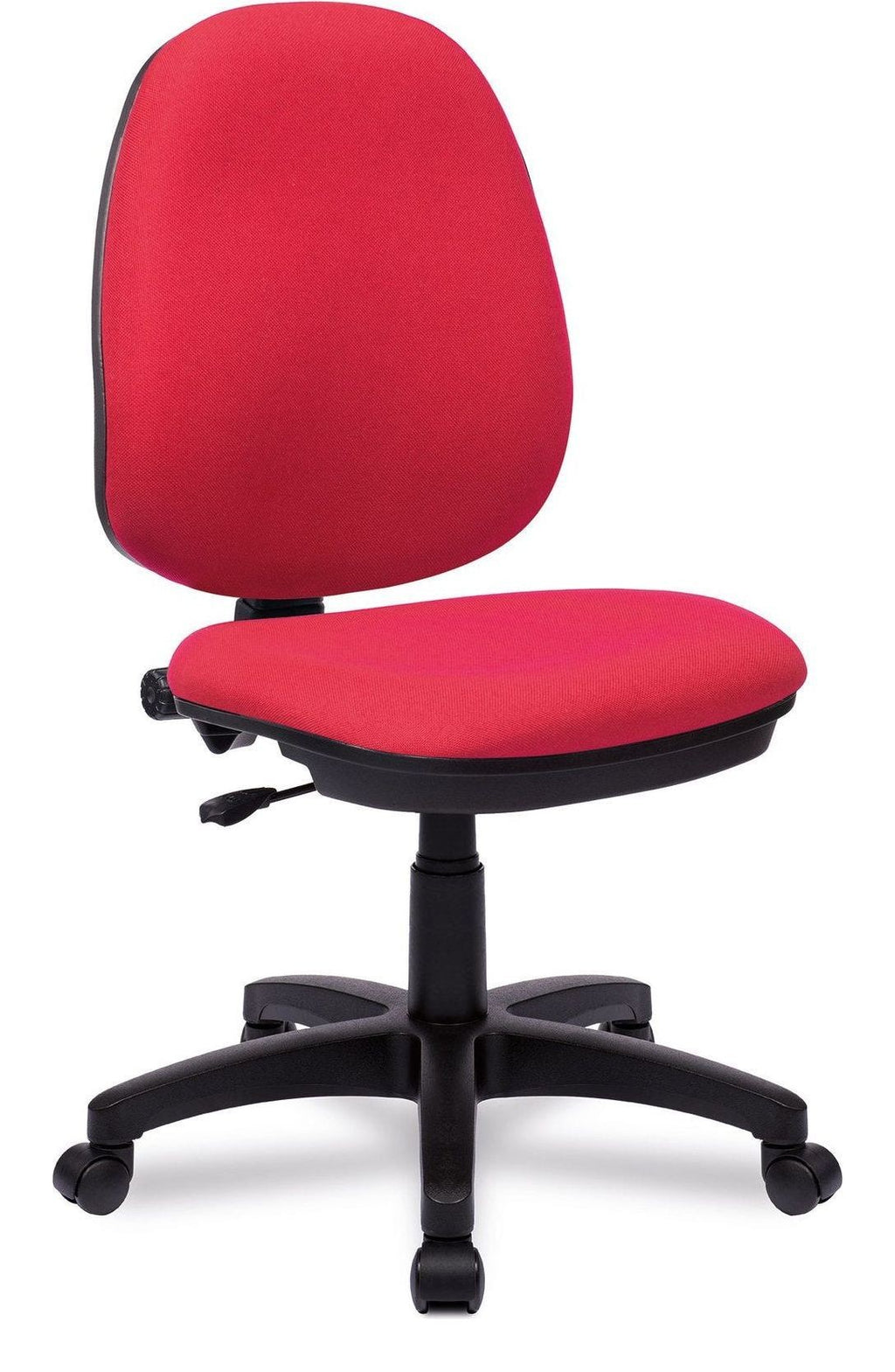 Java 100 Medium Back Operator Chair in red, no arms