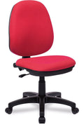 Java 100 Medium Back Operator Chair in red, no arms