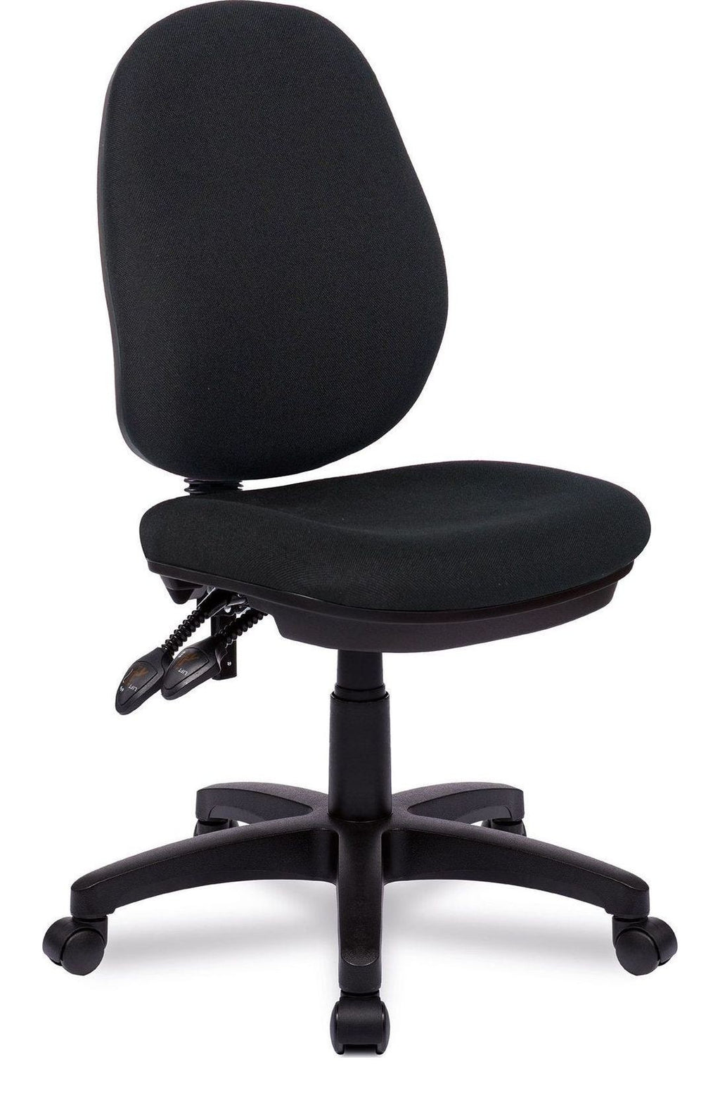 Java 300 Medium Back Operator Chair in black, no arms