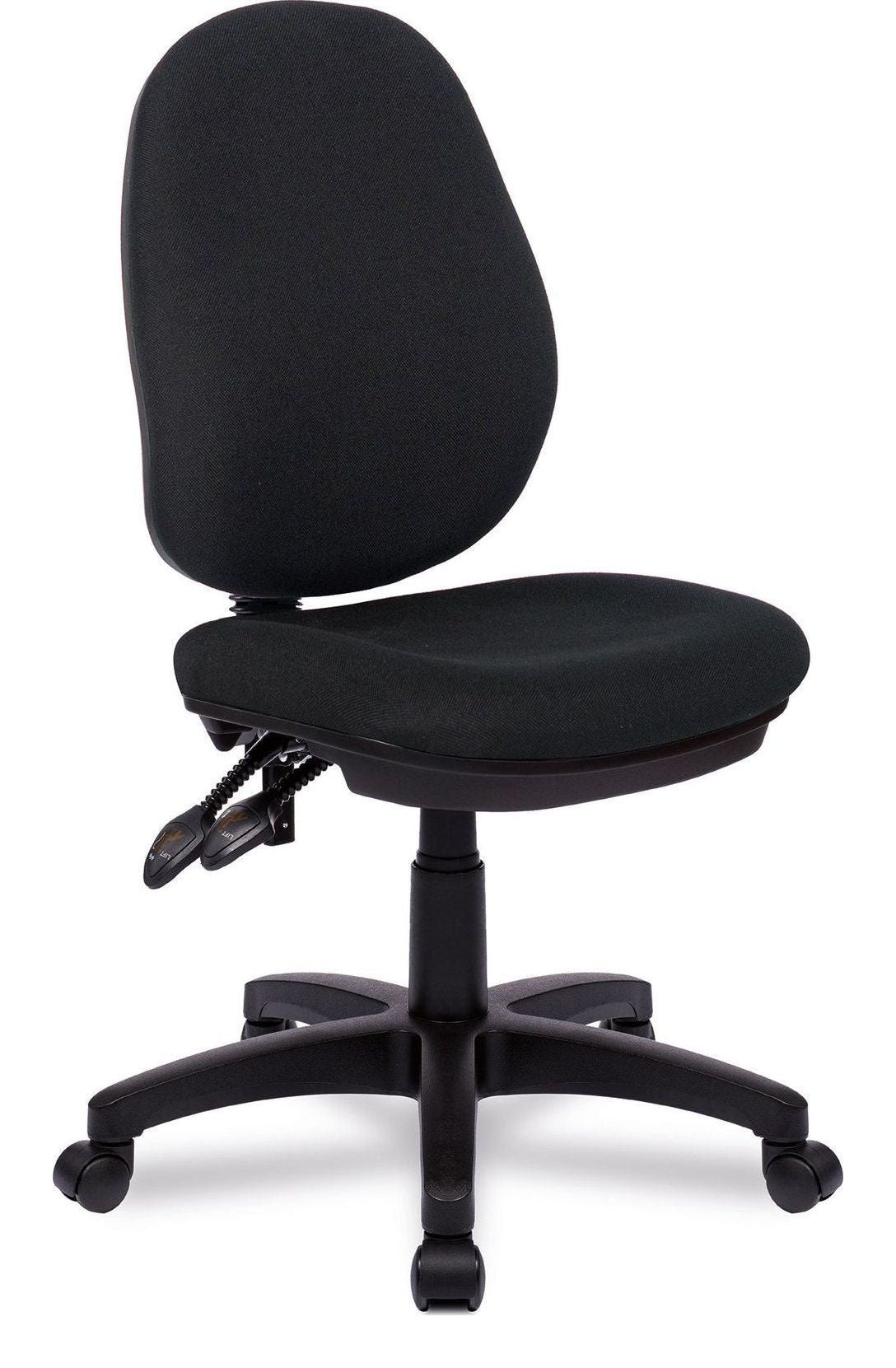 Java 300 Medium Back Operator Chair in black, no arms