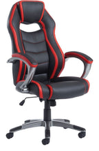 Jensen Racing Style Executive Chair in black and red