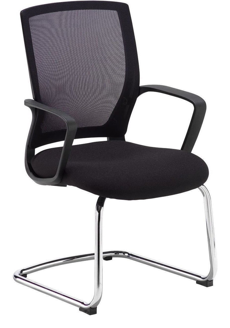 Jonas Mesh Visitor Chair in black