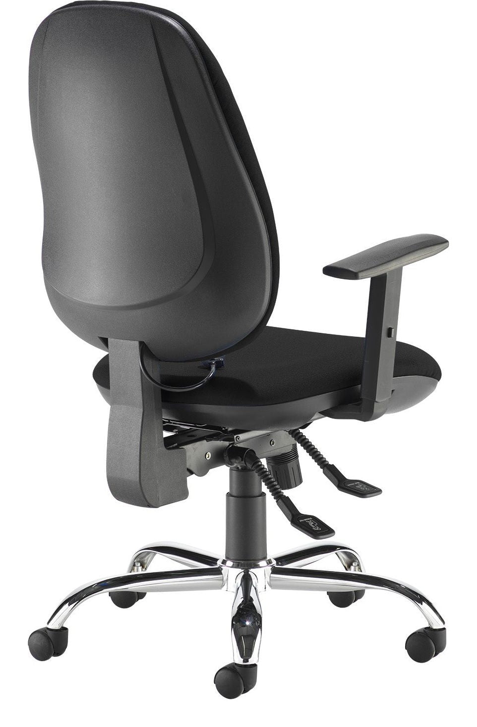 Jota Ergo 24 Hour Task Chair in black from the back
