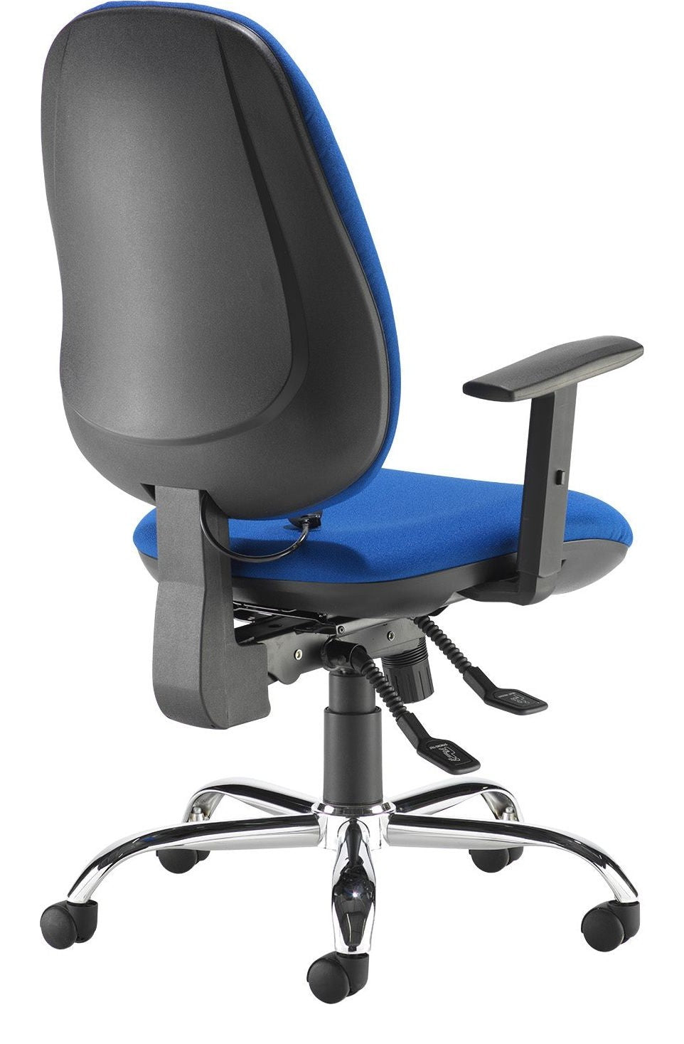 Jota Ergo 24 Hour Task Chair in blue from the back