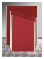 Jubilee Acoustic Floor Screen, Shaped Top, view 2
