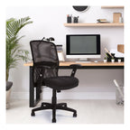 Jupiter Mesh Manager Chair in black, view 2