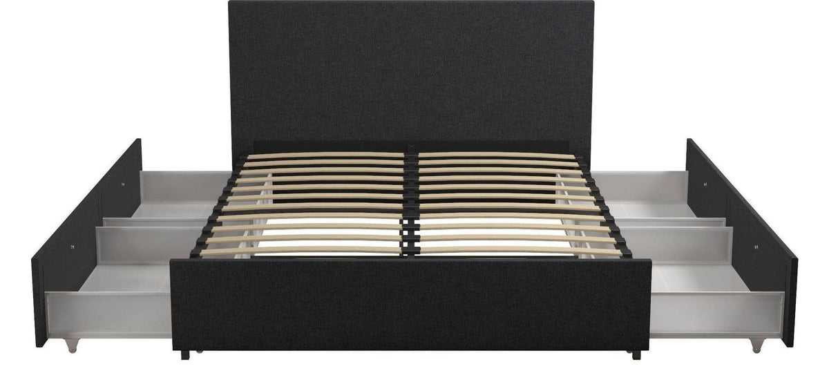 Kelly Bed 4 Drawer Storage Linen