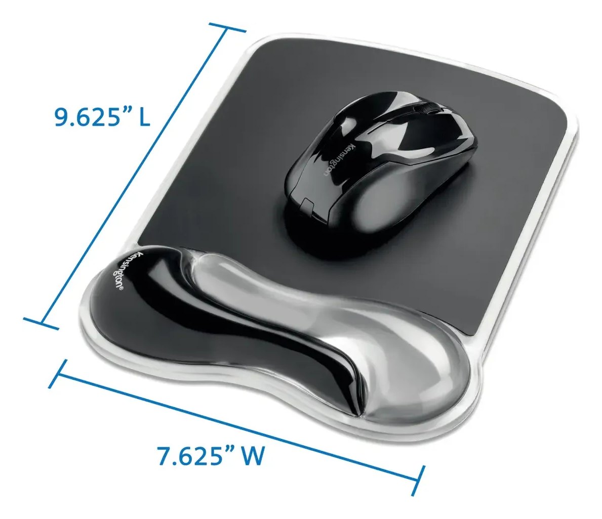 Kensington Duo Gel Mouse Pad, Light Smoke/Dark Smoke, view 5