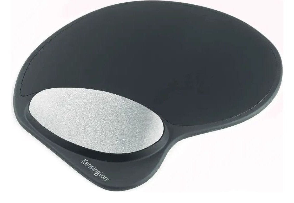 Kensington Memory Gel Mouse Pad with Integral Wrist Rest, Black