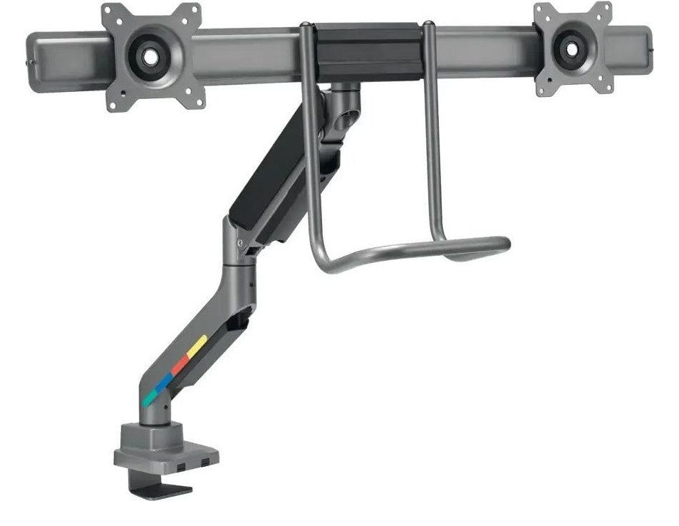 Kensington SmartFit Dual Monitor Arm with Crossbar and Handle