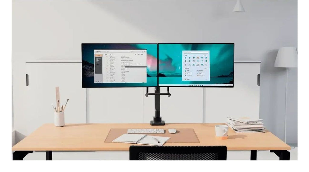 Kensington SmartFit Dual Monitor Arm with Crossbar and Handle, view 10