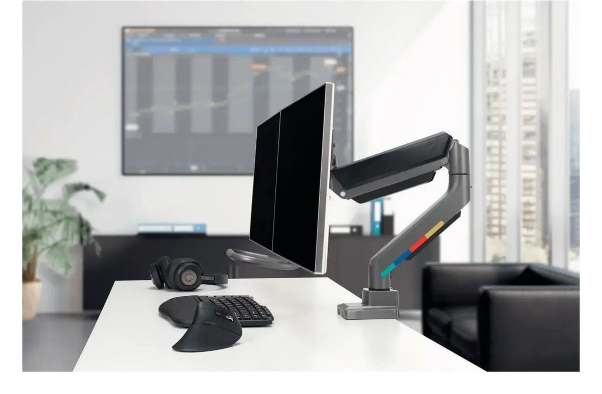 Kensington SmartFit Dual Monitor Arm with Crossbar and Handle, view 11