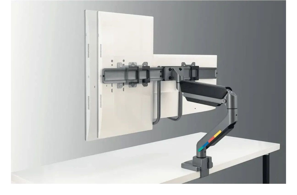 Kensington SmartFit Dual Monitor Arm with Crossbar and Handle, view 3