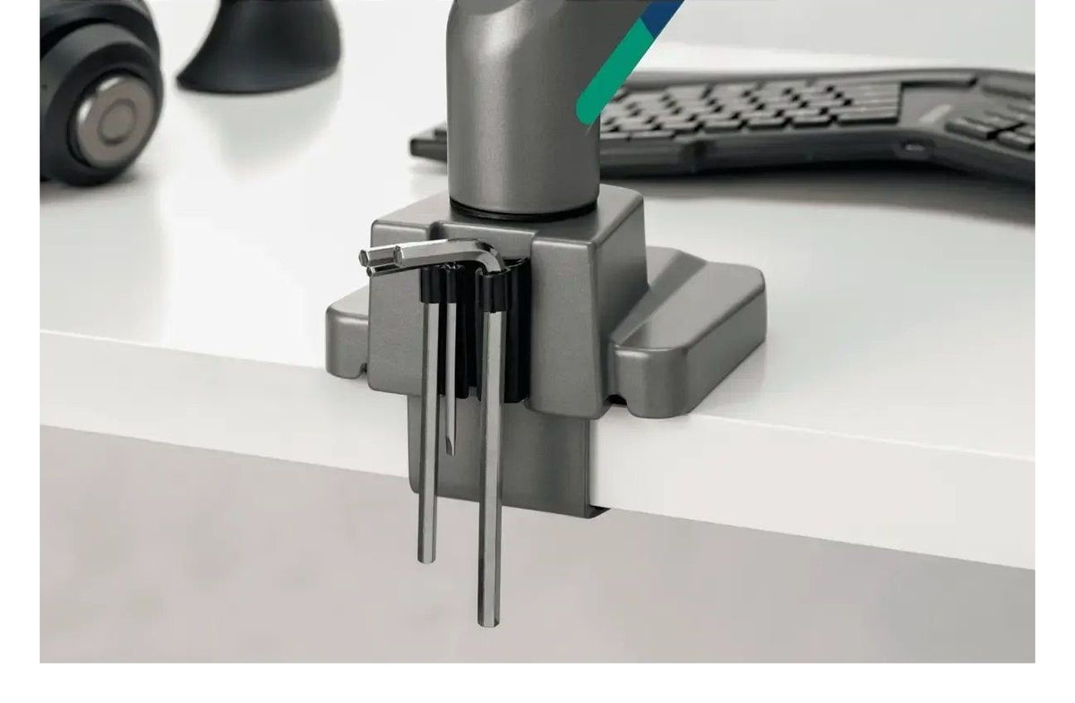 Kensington SmartFit Dual Monitor Arm with Crossbar and Handle, view 7