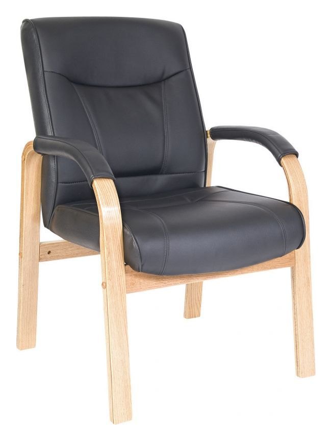 Kingston Visitor Chair in light wood