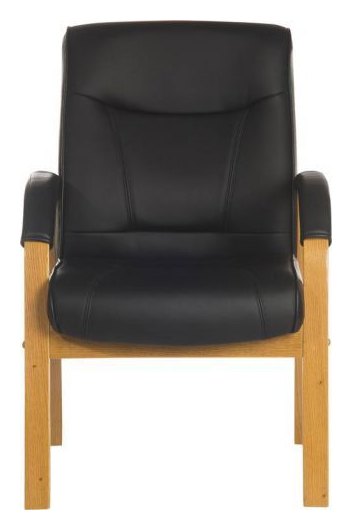 Kingston Visitor Chair in light wood, view 2