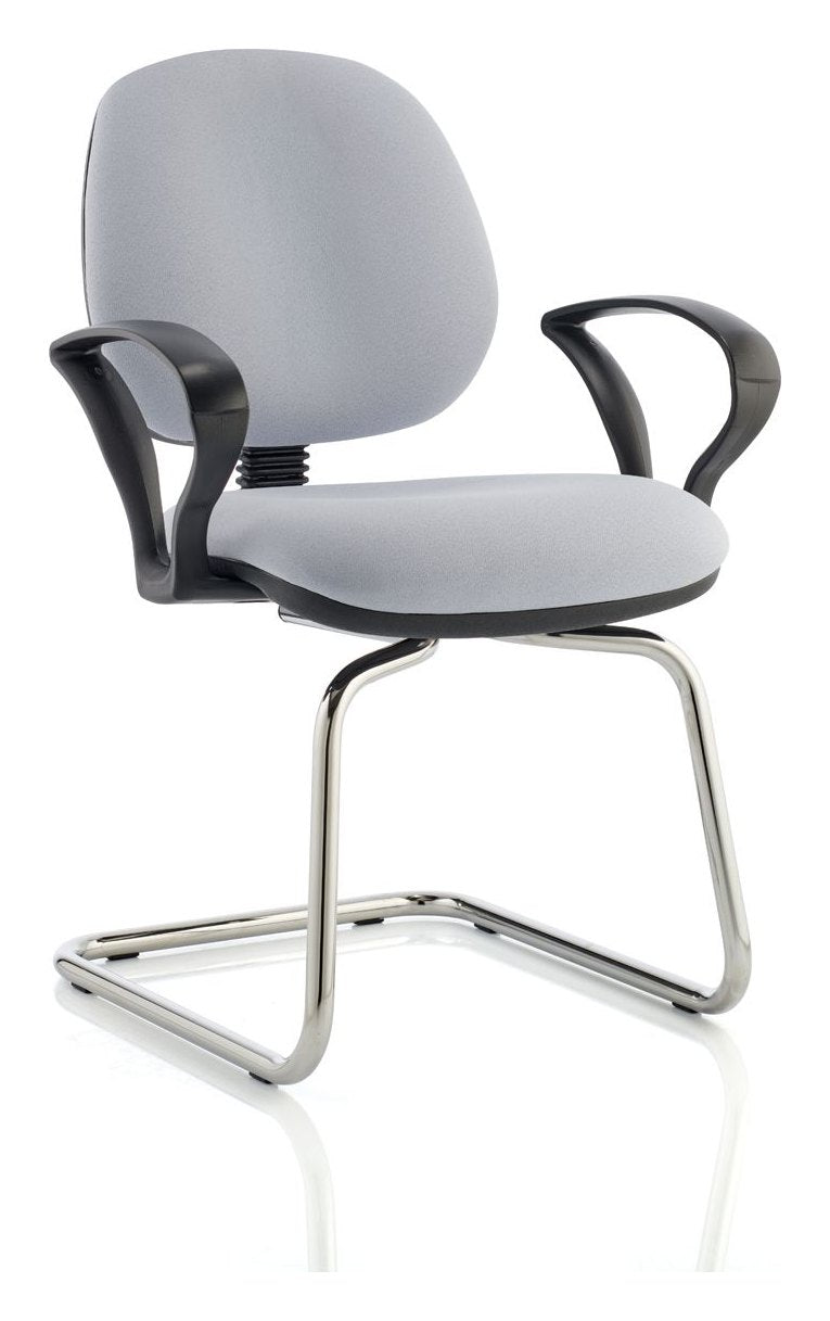 Kirby Chrome Cantilever Visitor Chair, view 3