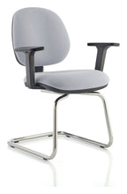 Kirby Chrome Cantilever Visitor Chair, view 4