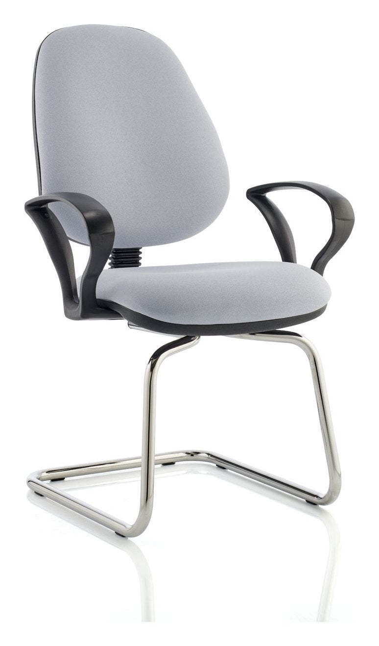 Kirby Chrome Cantilever Visitor Chair, view 6