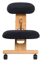 Kneeling Stool in charcoal, view 2