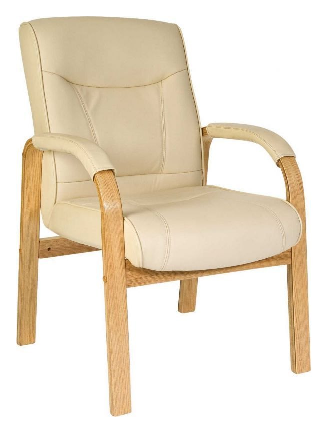 Knightsbridge Visitor Chair in cream