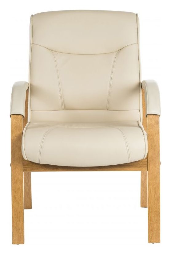 Knightsbridge Visitor Chair in cream, view 2