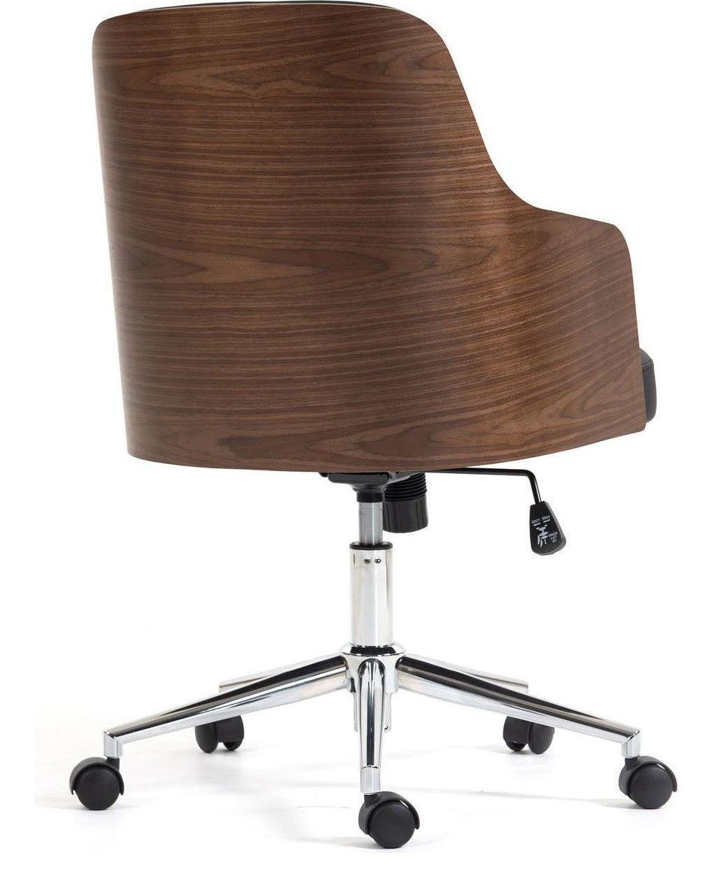 Kyoto Leather Swivel Meeting Chair from the back