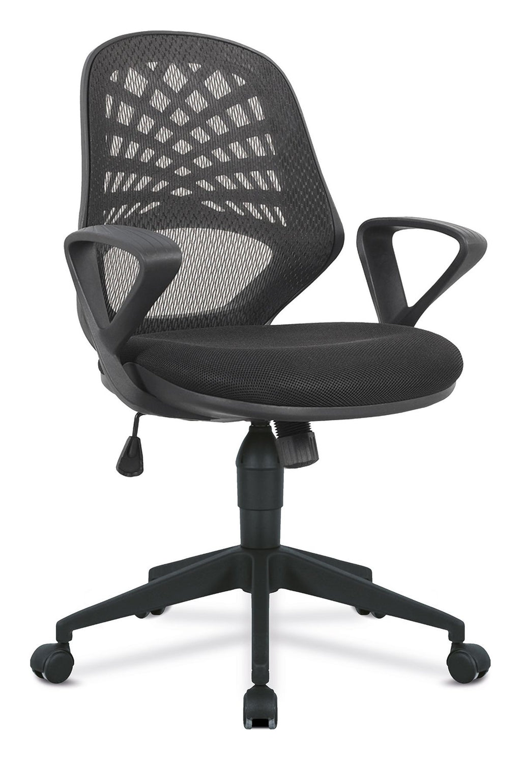 Lattice Mesh Operator Chair in black