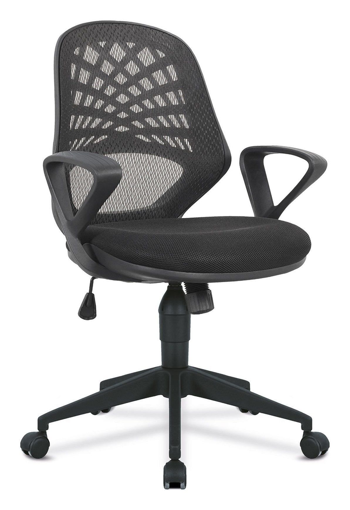 Lattice Mesh Operator Chair in black