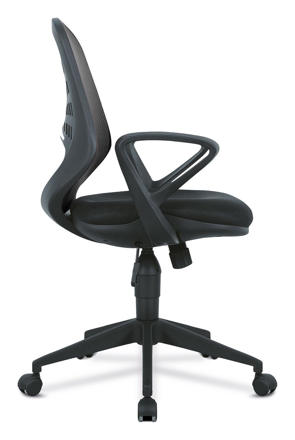 Lattice Mesh Operator Chair in black, view 2