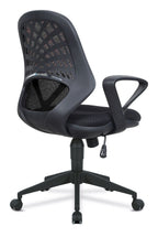Lattice Mesh Operator Chair in black, view 3