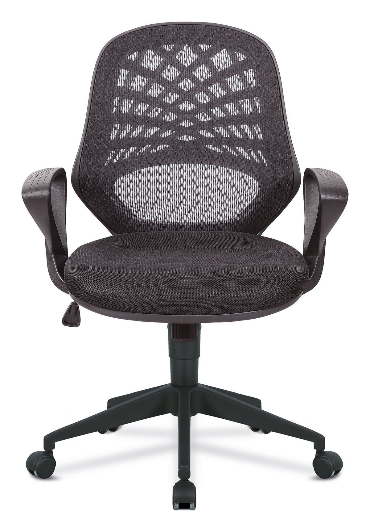 Lattice Mesh Operator Chair in black, view 4