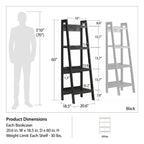 Lawrence 4 Shelf Ladder Bookcase Bundle, view 3