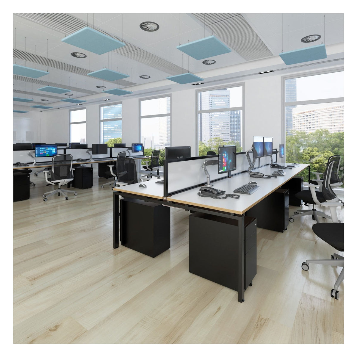 Ledger Adapt Single Desk, in an office