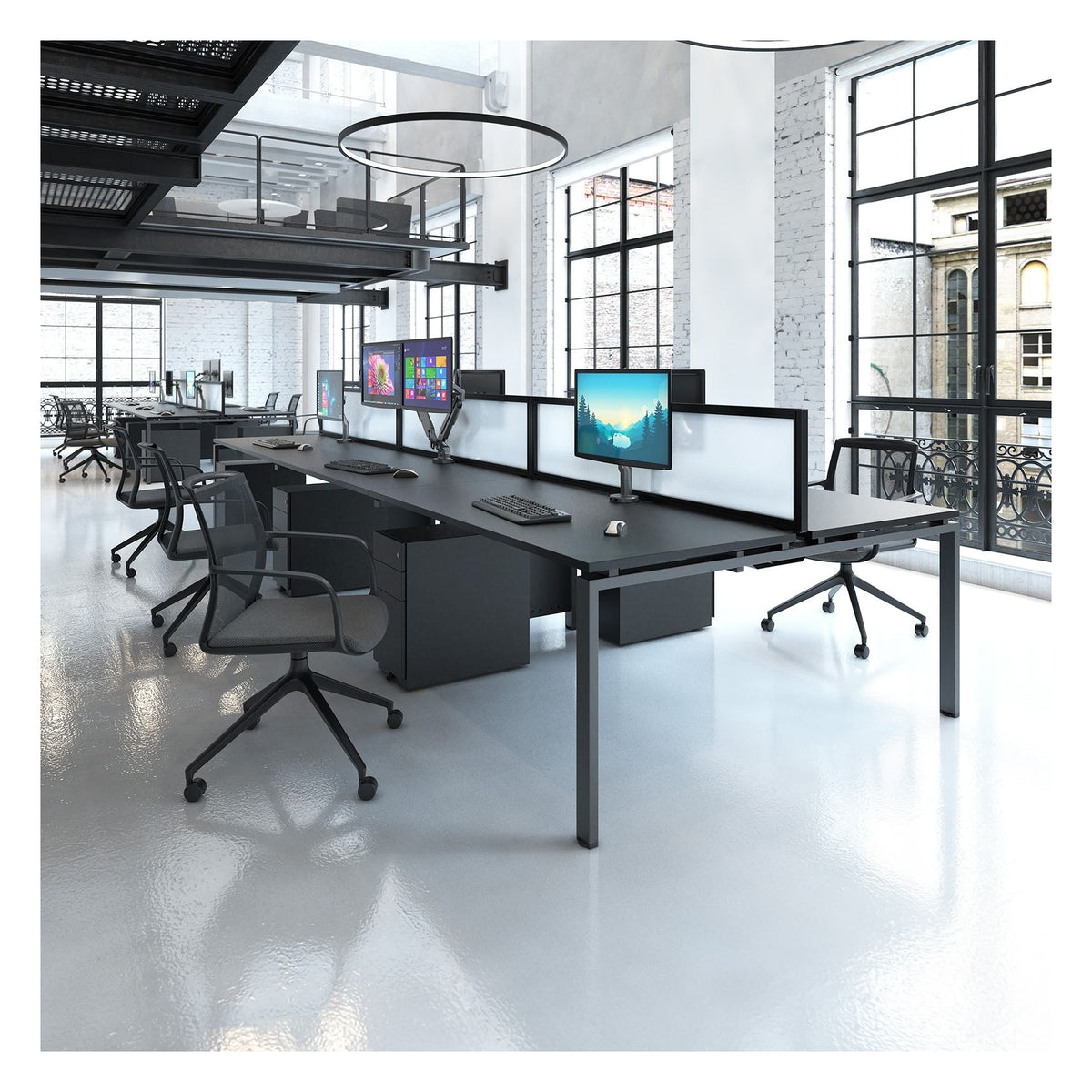 Ledger Adapt Single Desk, in an office