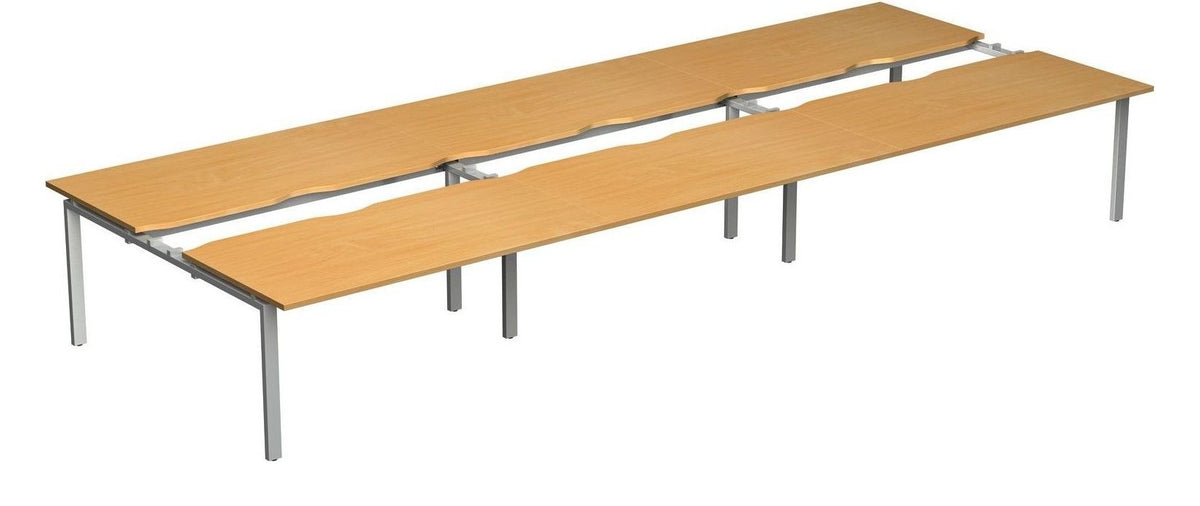 Ledger Adapt Sliding Top Back to Back Desk (2 Person), in an office