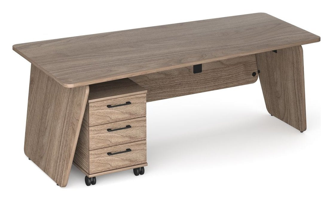 Ledger Anson Executive Panel End Desk, in an office