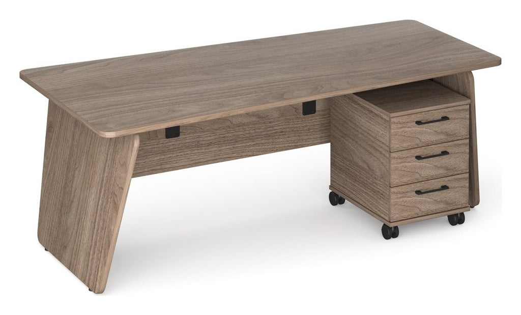 Ledger Anson Executive Panel End Desk, in an office