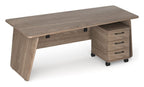 Ledger Anson Executive Panel End Desk, in an office
