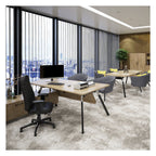 Ledger Anson Executive Panel End Desk with Return, in an office