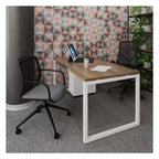 Ledger Connex Plus O Frame Single Desk, in an office