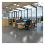 Ledger Contract 25 Cantilever Straight Desk with Two Drawer Pedestal, in an office