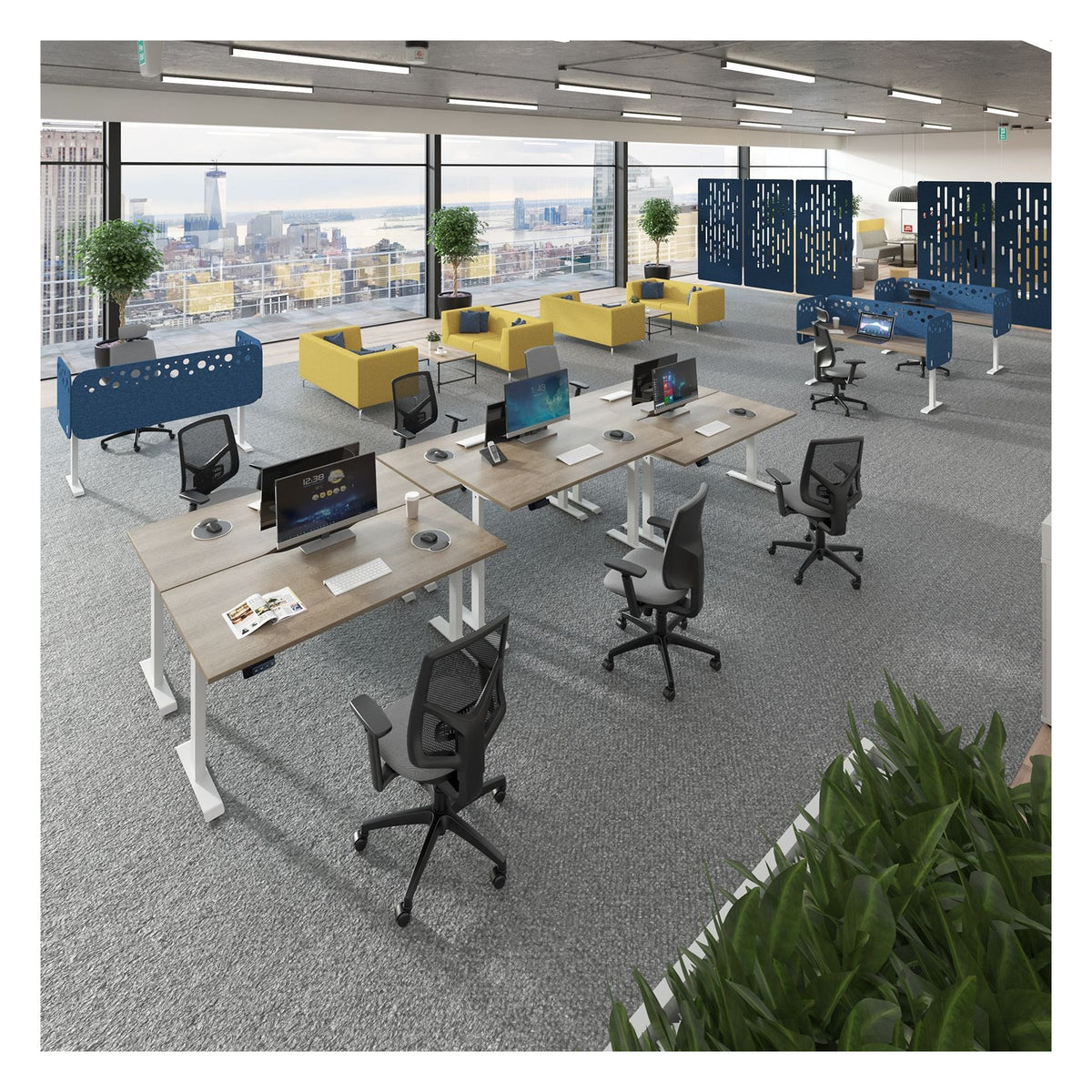 Ledger Elev8 Contract Height Adjustable Desk, in an office