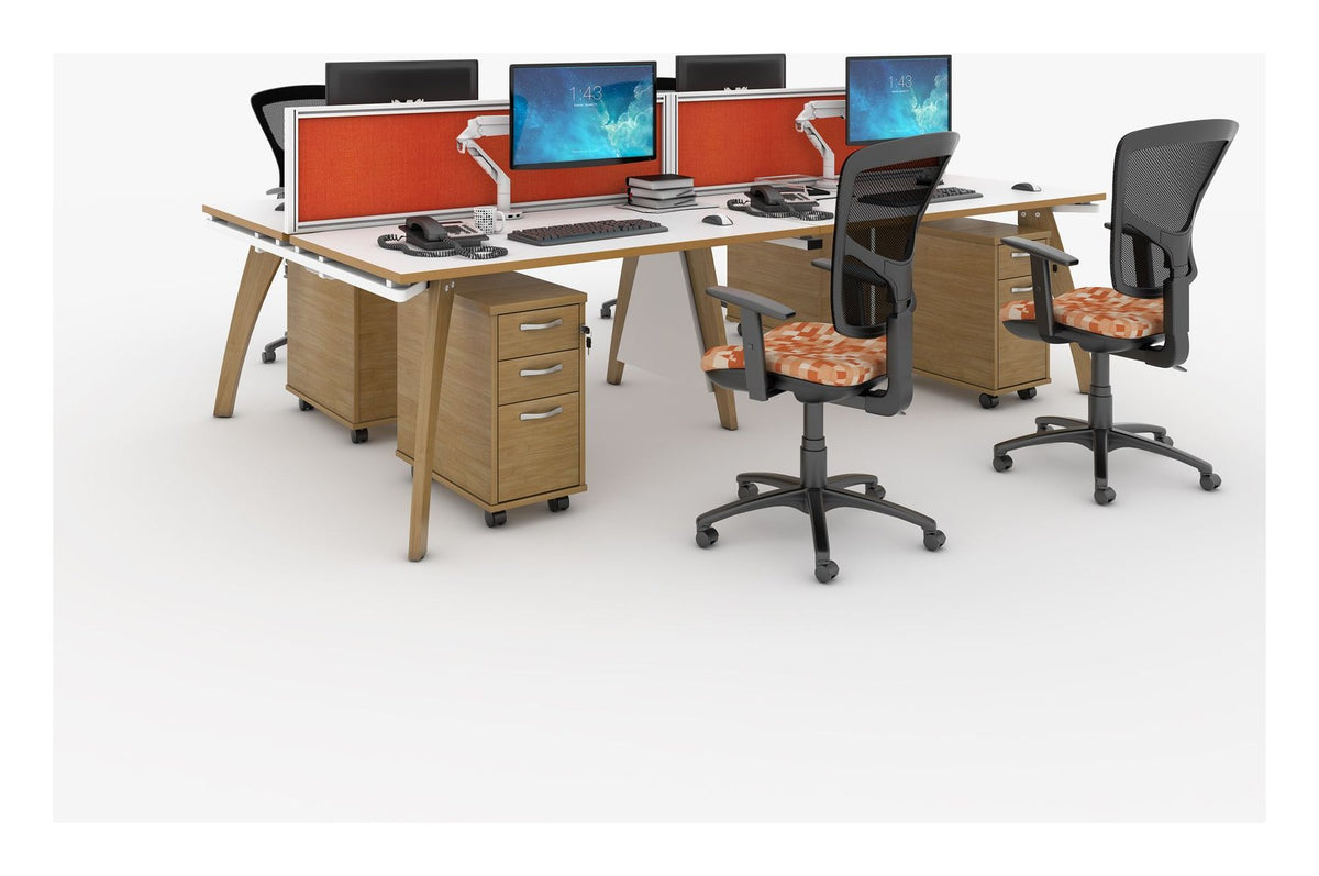 Ledger Fuze Back to Back Desk (2 Person), in an office