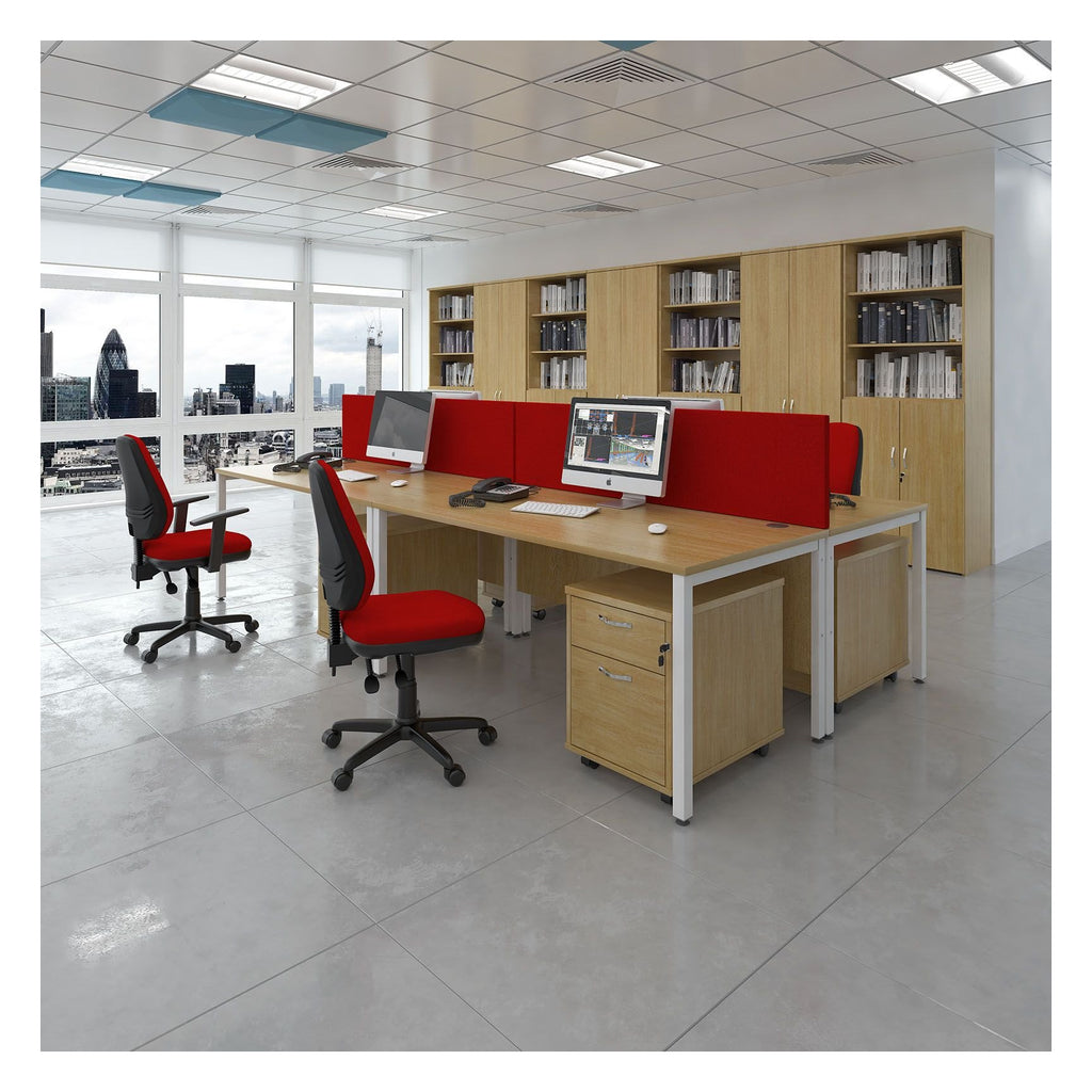 Ledger Maestro 25 Bench Straight Desk, in an office