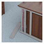 Ledger Maestro 25 Cable Managed Straight Desk, in an office