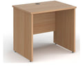 Ledger Maestro 25 Panel End Straight Desk, 800 x 600, beech top