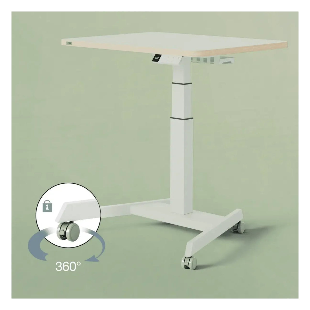 Leitz Castor Wheels for Leitz Ergo Small Electric Sit Standing Desk, view 2