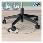 Leitz Ergo Active Sitting Stool with Wheels and Wobble Comfort Seat, view 6