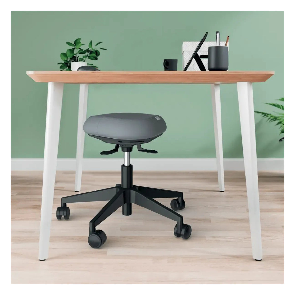 Leitz Ergo Active Sitting Stool with Wheels and Wobble Comfort Seat, view 8